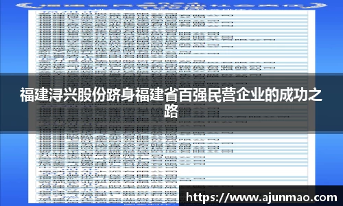 福建浔兴股份跻身福建省百强民营企业的成功之路